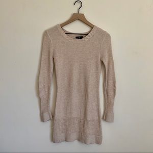 Gap Oatmeal Long Knit Tunic Sweater